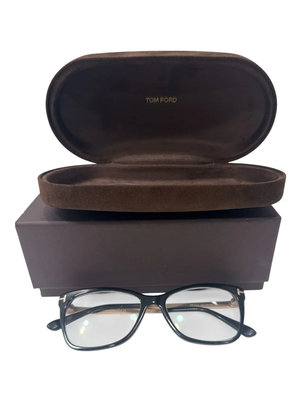 Tom Ford TF5353 Black 001 Cat Eye Plastic Optical Eyeglasses Frame 54-15-140 FT